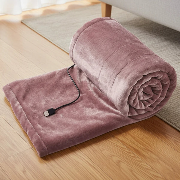 HEATEASE – Portable USB Warming Blanket with 3 Heat Settings