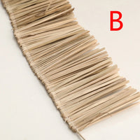 Natural Homestay Ornament Home Supply Jute Fringe Trim Background Wall Decoration Lafite Grass Garland Straw Tassels