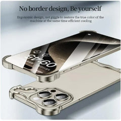 EXOVARA - Sculptural Aluminum Phone Case for Corner and Lens Protection