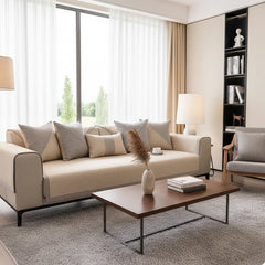 NATURWEFT - Quilted Sofa Cover for a Secure Statement Seat