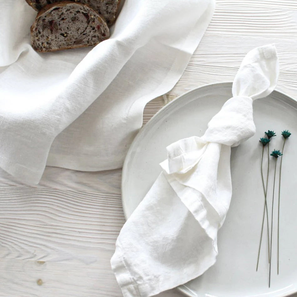 LINUVIA - Pure Linen Napkin Set for Artfully Layered Tables