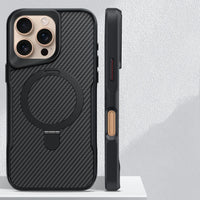 KARBIVO - Carbon Fiber Phone Case With Magnetic Charging Stand