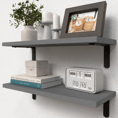 MACRIVA - Wooden Hanging Shelves for Artful Wall Storage