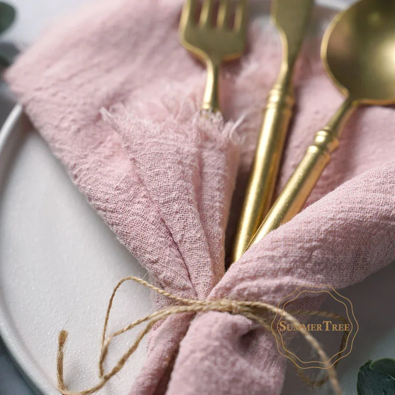 TAVRINA - Cotton Napkin Set for Artfully Layered Tablescapes