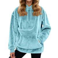 Hot Sale Hoodie Womens Fall And Winter Fleece Pet Pocket Hooded Sweatshirt Funny Pullover Top Cat And Dog Holder Carrier Hoodies