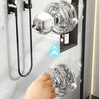Strong Suction Cup Handrail Bathroom Reusable Handle For Bathroom Handrail Grab Bathroom Door Can Be Transparent