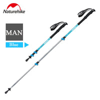 Naturehike Hiking Poles Three Sections Of Aluminum Pole For Mountaineering Hiking Skiing Travel Poles Climbing Trekking Pole