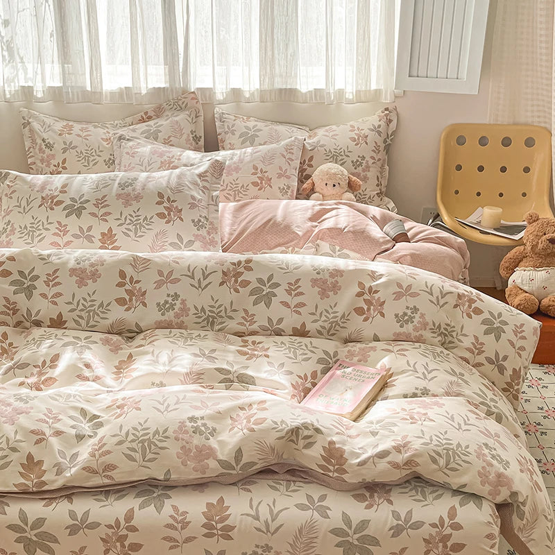 FLORVENA - Floral Cotton Duvet Set for an Artful Bedroom