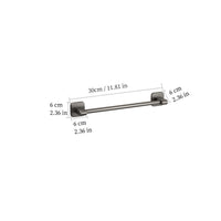 Space Aluminum Towel Rod Self-Adhesive No-Drilling Bathroom Kitchen Hand Towel Holder Plastic Base Sticky Installation