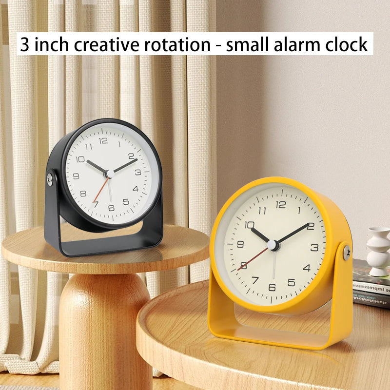 HORALYN - Sculptural Metal Alarm Clock for Silent Timekeeping