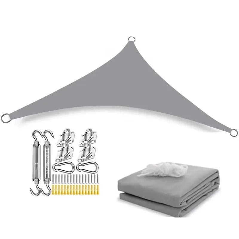 CANOPYWAVE - Sculptural Triangle Shade Sail for Cooler Outdoor Living