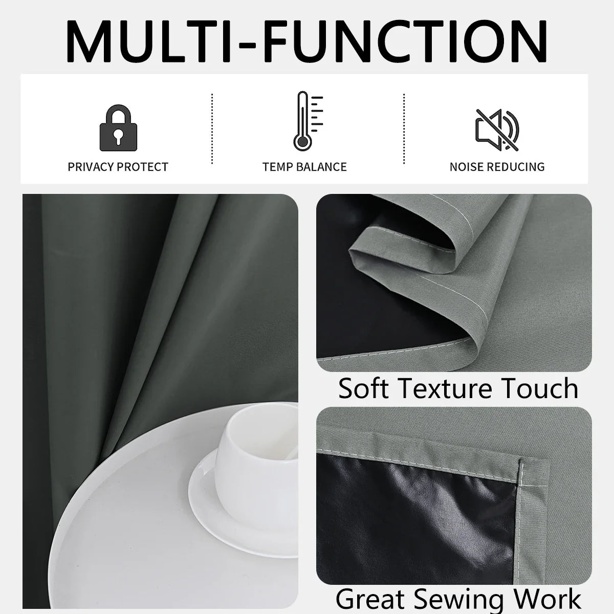 LUXEDRAPE - Statement Blackout Curtains for Darkness and Privacy