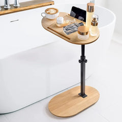 TUBORIA - Adjustable Bamboo Bath Table for Essentials Within Reach