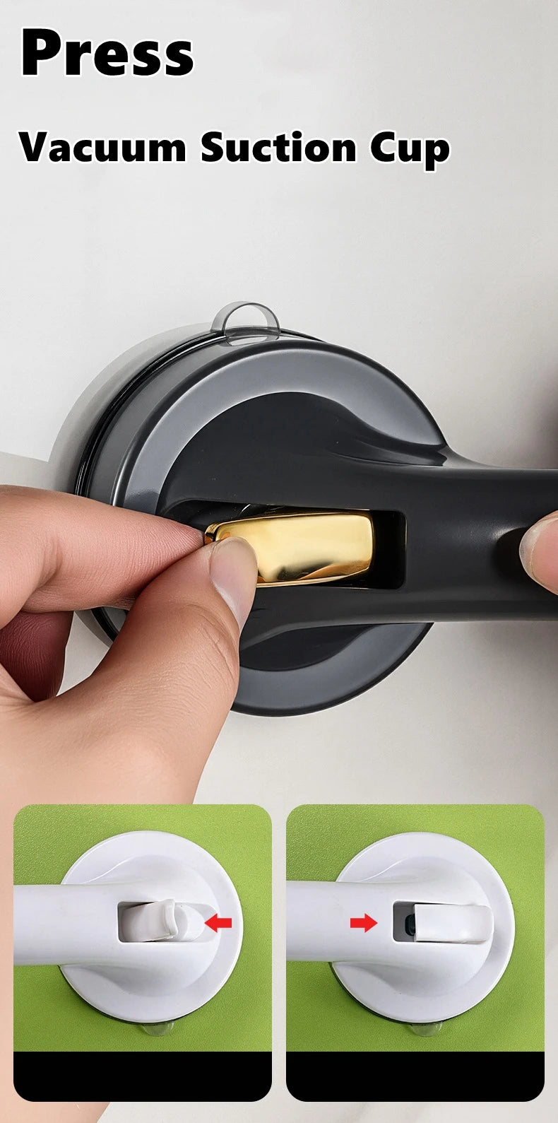 GRABRIX - Suction Grab Bar for Safer Bathtub Support