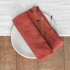 FABLUNE - Set of Four Linen Napkins for an Artful Table Setting