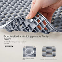 AQUVESSA - PVC Bath Mat For Steadier Footing In Wet Spaces