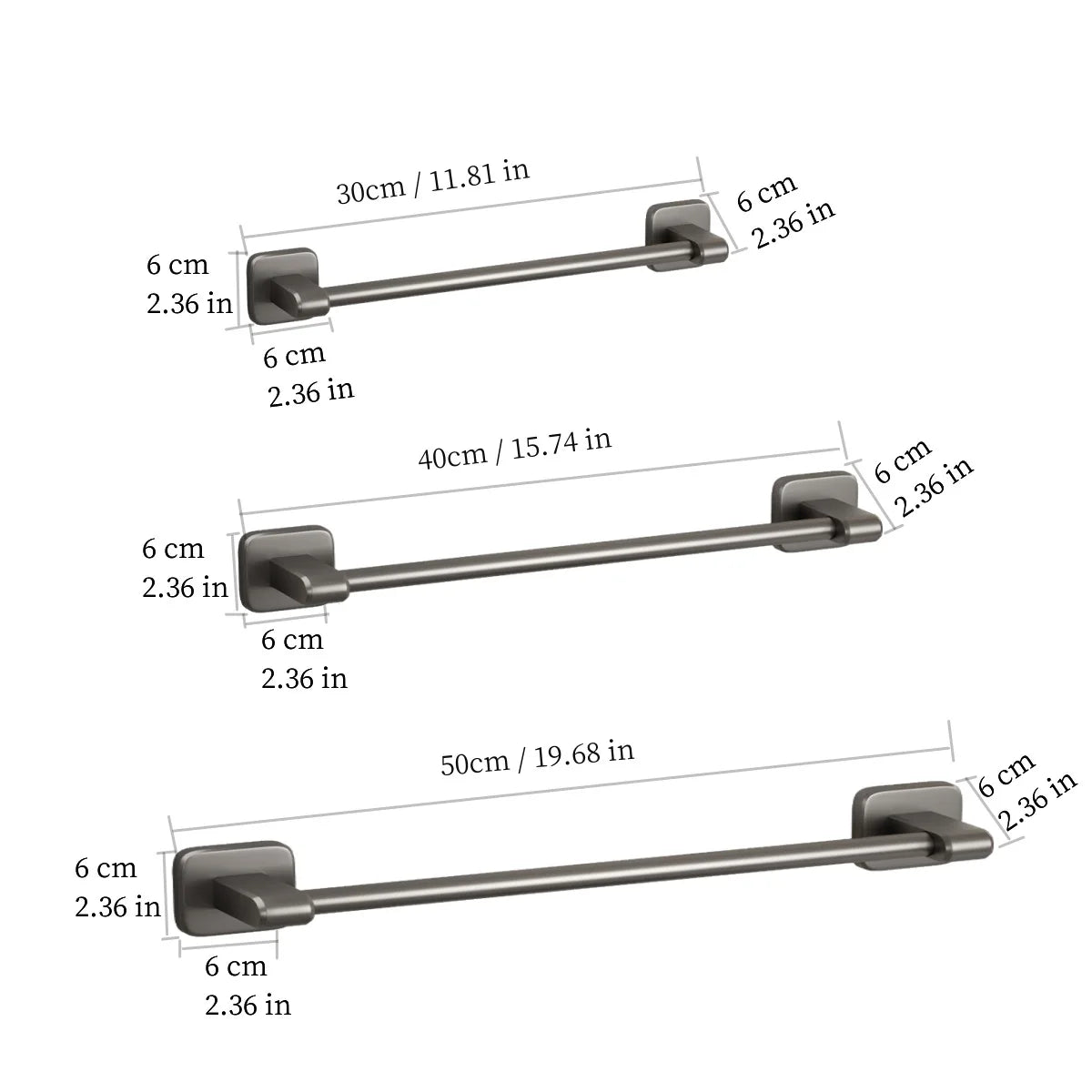 TOVELIQ - Self-Adhesive Towel Rail for Drill-Free Storage