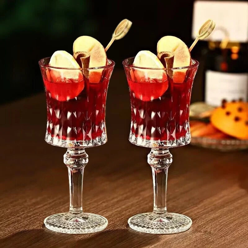 GLAVORA - Engraved Glass Goblet for Distinctive Home Bar Serving