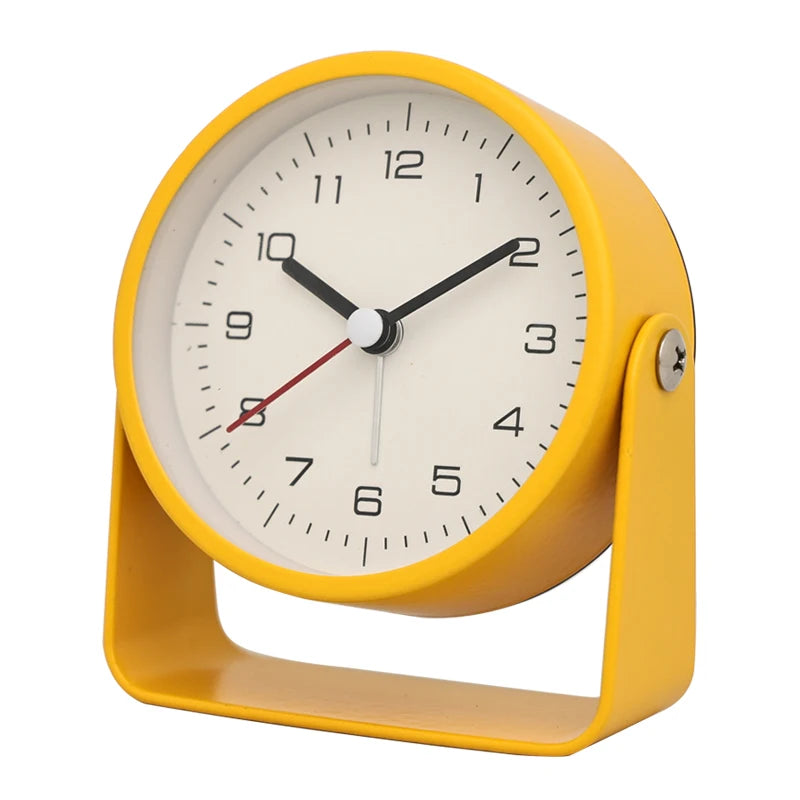 HORALYN - Sculptural Metal Alarm Clock for Silent Timekeeping