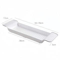 CADDIVA - Adjustable Bathtub Tray for Organized, Relaxing Soaks