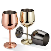 CALYVRA - Sculptural Stainless Steel Goblet for Break-Resistant Entertaining