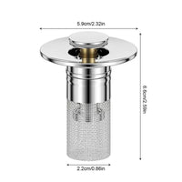 DRAIVEL - 2-In-1 Sink Strainer And Stopper To Prevent Clogs