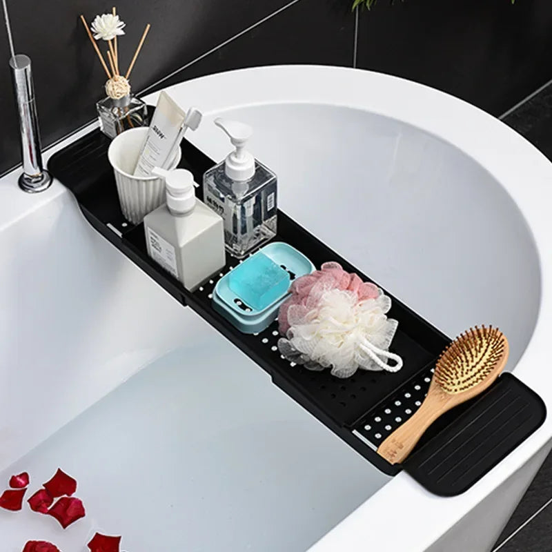 CADDIVA - Adjustable Bathtub Tray for Organized, Relaxing Soaks