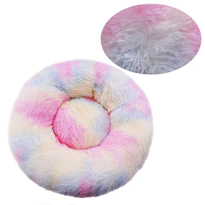 PAWVELLE - Plush Round Pet Sofa for Cozy Statement Seating