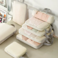Travel Storage Bag 5-piece Set With Mesh Compression Storage Bag  Luggage Organizer Bag  Space Saving Portable Set