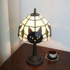 MAVILUNE - Stained Glass Cat Lamp for a Cozy Artistic Glow