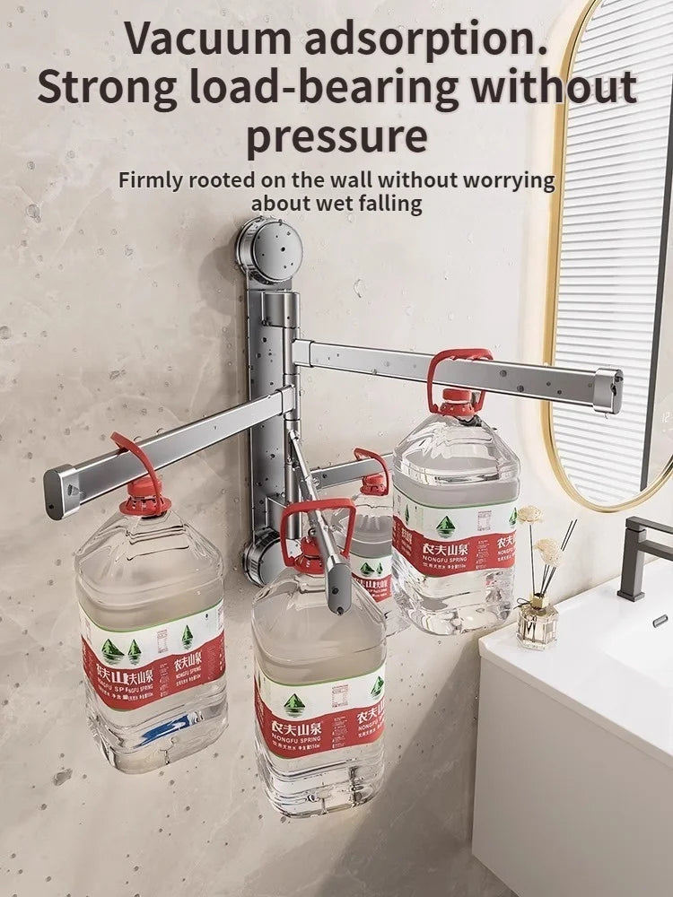 ROTAVRA - Folding Suction Towel Rack for Drill-Free Storage