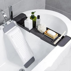 TUBELYN - Expandable Bath Caddy for Dry, Organized Tubside Storage