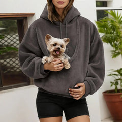 PAWVELA - Pet Carrier Hoodie for Hands-Free Comfort on the Go