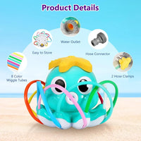 SPLASHPOD – Kids Octopus Water Toy with 8 Wiggling Spray Arms