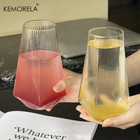CRYSTAVA - Geometric Highball Glasses for Sculptural Drink Displays