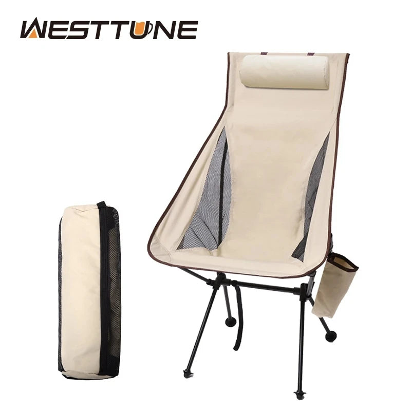 FOLVANE - Folding Camping Chair With Supportive Headrest