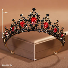 ZAVENZA - Baroque Crystal Tiara for a Striking Bridal Look