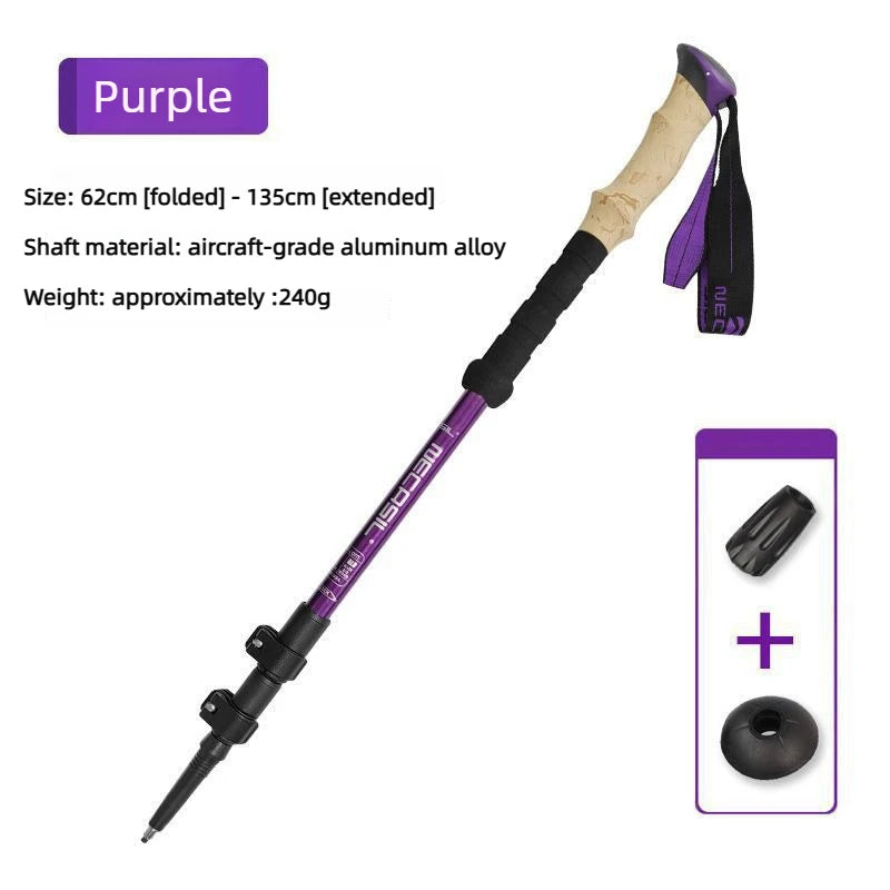 ALPIVRA - Collapsible Trekking Poles for Stability on Rough Trails