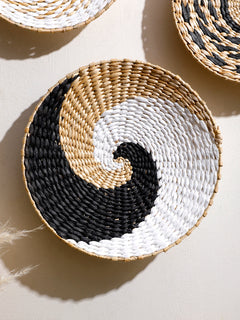 WEVARA - Handwoven Seagrass Wall Basket for Natural Boho Texture