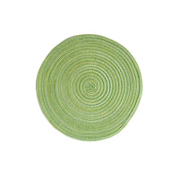 Nordic Style Imitation Cotton Yarn Placemat Round Ramie Woven Coaster Insulation Dish Mat Household Anti-scald Mat