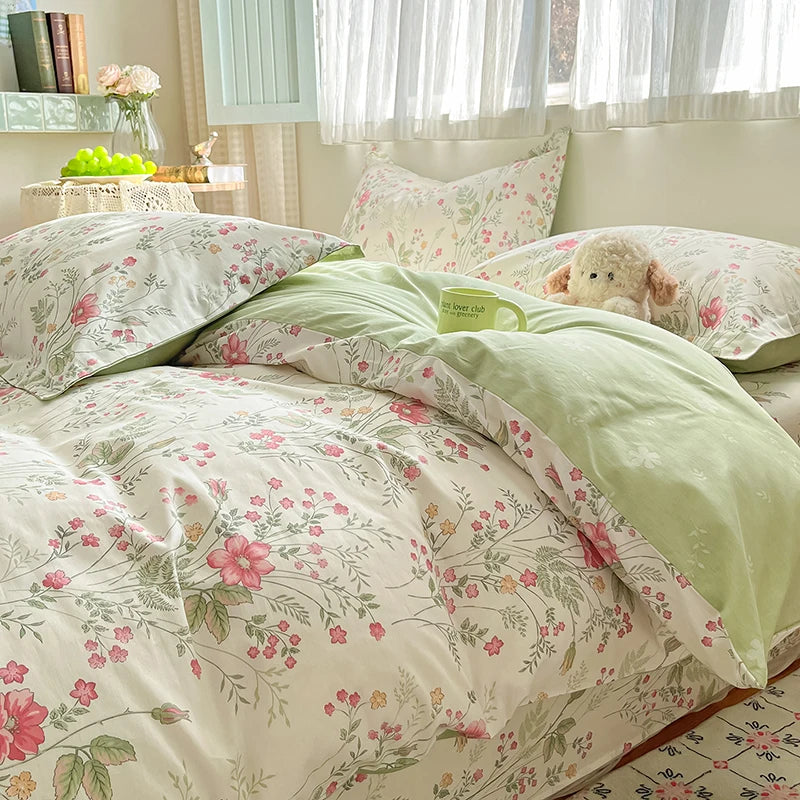 FLORVENA - Floral Cotton Duvet Set for an Artful Bedroom