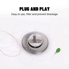 PLUVENA - Pop-Up Sink Stopper That Blocks Odors and Catches Hair