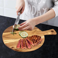 CARVYRA - Sculptural Acacia Cutting Board for Prep and Display