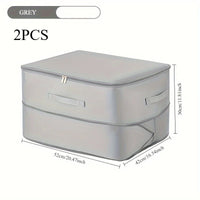 Heavy-Duty Self-Compressing Storage Bag - Portable Organizer for Clothes, Blankets & Quilts, Ideal for Closet Organization