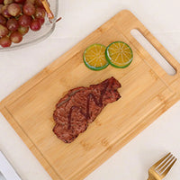 Wooden Cutting Board Bamboo Food Cutting Table Kitchen Serving Board Thickened Chopping Panel for Meat Fruit Vegetables Bread