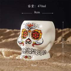 SKULVIA - Sculptural Ceramic Tiki Glass for Memorable Cocktails