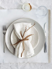 FABLUNE - Set of Four Linen Napkins for an Artful Table Setting