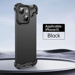 EXOVARA - Sculptural Aluminum Phone Case for Corner and Lens Protection
