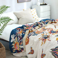 TAPELUNE - Floral Jacquard Throw for Statement Sofa Styling