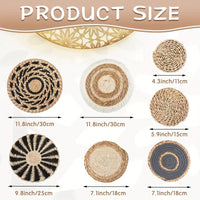 SEGRIVA - Seven Woven Wall Baskets for a Textured Focal Point